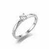 Electrochapado en Oro Real, Anillo Irregular con Tachuelas de Diamante de Xiaohongshu Más Vendido para Mujeres, Lujo Ligero, Sencillo, Retro, Clásico, al por Mayor de una Pieza