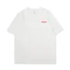 Camiseta de Manga Corta con Letra Simple Europea y Americana para Niños Verano Tendencia Marca Holgada Talla Grande Negro Algodón Puro Versátil Top Camiseta para Hombre