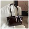 Bolsa Feminina Casual 2025 Nova Moda High-End Axila Ombro Bolsa Moda Nicho Bolsa de Mão para Trabalho