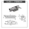 Bisagra Oculta de Acero Inoxidable Cl283 para Puerta de Gabinete Integrada, Chasis de Gabinete Eléctrico, Bisagra para Gabinete de Maquinaria Industrial