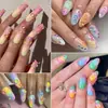 Cuentas de Burbujas de Sirena Fantasma Aurora Populares Transfronterizas 12 Compartimentos Joyería para Uñas Color Caramelo Soñador Joyería para Uñas Venta al por Mayor