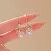 Novos Brincos Doces de Pérola com Laço e Cravações de Diamante, Brincos com Design Moderno para Mulheres, Estilo Elegante Francês, Brincos de Celebridade da Internet