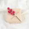 Decoración Navideña de Rama de Frutos Rojos de Cristal de Hielo Simulada para Árbol de Navidad, Accesorios para Guirnaldas DIY, Bayas Rojas Escarchadas