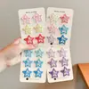 Pinzas para el pelo de estrella de cinco puntas de colores dulces para niñas, Pasadores para el pelo para niñas, Pinzas para el pelo para la parte trasera de la cabeza, Accesorios para el pelo