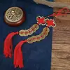 Yiwu nudo chino pequeño cobre colgante de coche cobre real colgante de coche regalo diez monedas de la suerte de los Diez Emperadores colgante regalo coche