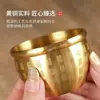 Olla de Arroz de Latón Olla de Cien Bendiciones de Cobre Puro Latón Real Atrae Riqueza y Tesoros Olla Tesoro Olla de Cobre Adorno Creativo de Mesa para Sala de Estar
