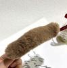 Clip de Pato de Peluche Color Marrón Leche Nuevo para Otoño e Invierno Accesorios para el Cabello de Celebridad de Internet Estilo Coreano Estilo Chanel Elegante Simple Clip para la Cabeza