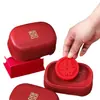 Set de Vasos para Cepillo de Dientes de Boda, un Par de Vasos Rojos para Cepillo de Dientes de Pareja, Vasos de Plástico para Enjuague Bucal, Artículos de Lavado para Dote de Boda