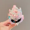 Accesorio para el Cabello de Corona de Princesa para Niñas Herramienta para Moños Infantiles Pasador de Brillo para Niña Pequeña Pinza para Cola de Cabello en la Parte Posterior de la Cabeza para Niñas