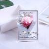 Cartão de felicitações com gipsofila seca atacado para enviar cartão de namorado buquê de flores arte cartão de bênção caixa de presente de aniversário