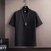 Camiseta de Verano 2026 para Hombre, Rayas de Hielo, Manga Corta, Moderna, Transpirable, Secado Rápido, Cuello Redondo, Holgada, Casual, Delgado