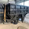 Vagoneta minera de descarga lateral de vía estrecha MCC1.5-6, vagoneta minera de descarga lateral de vía curva de un solo lado, vagoneta minera de descarga automática de trocha 600