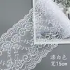 (Recomendado) Renda Macia Elástica de 15cm, Lingerie Sexy Colorida, Tecido de Renda, Bainha Alargada