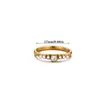 Anillo de Titanio con Flor para Mujer Estilo Europeo y Americano Personalidad de Nicho Transfronterizo Diseño de Lujo Ligero Joyería de Mano de Moda para el Trabajo