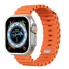 Adecuado para correas de Apple Watchs456789/10/11 Correas de Apple Modificadas Correas de Reloj de Silicona Marina