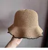 Sombrero de paja nuevo para mujer, sombrilla, protector solar, sombrero de pescador para playa de verano, sombrero de lavabo para montar, sombrero para el sol para madres de mediana edad y ancianas.