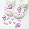 Acessórios de decoração de sapatos DIY para Crocs, fivelas decorativas fofas de pelúcia 3D de desenhos animados, leão e gato do zoológico para a superfície do sapato
