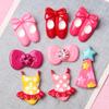 Resina Caricatura Ballet Zapatos de Baile Rojos Traje de Baño de Lunares Accesorios DIY Accesorios para el Cabello de Niños Accesorios