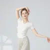 Traje de Baile Top para Mujer Cuello en V Aspecto Delgado Traje de Baile Clásico Danza Moderna Estilo Nacional Nuevo Ropa Traje de Práctica de Baile para Adultos