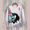 2024 Nuevo Transfronterizo Amazon Otoño Casual Sudadera Estampada en 3D Europea y Americana Jersey Cuello Redondo Suelto Sudadera de Mujer