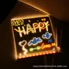 Pizarra de Dibujo Luminosa Borrable DIY Pizarra Fluorescente Pizarra de Escritura Transparente Juguete de Dibujo a Mano para Niños Pizarra para Copiar Dibujos de Dibujos Animados