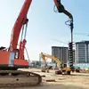 Máquina Perforadora de Pilotes de Cimentación Helicoidales Qiancheng, Perforadora Eléctrica de Postes y Maquina para Perforar Agujeros, Equipo de Perforación Helicoidal