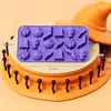 Molde de Silicone para Chocolate Temático de Halloween com 18 Peças, Cruzamento de Fronteiras Criativo, Molde de Silicone de Grau Alimentício para Assar DIY para Uso Doméstico