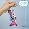 Impresión Plana 2D Animales Locos 2 Imán para Refrigerador Nick Judy Llavero Acrílico Mochila Colgante Lindo