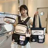 Mochila Escolar para Estudiante de Secundaria, Estudiante de Primaria Femenina, Mochila de Tres Piezas para Tercer a Sexto Grado, Mochila Pequeña Fresca con Corazón de Niña, Versión Coreana
