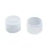 Tapa de Plástico Blanca Tapa Redonda para Varilla Tapa Protectora Cubierta Antipolvo Tapa de Sellado con Tornillo de Plástico Cubierta Antipolvo para Tubo de Acero Protector de Rosca