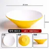 Tigela cônica bicolor, tigela de melamina para macarrão comercial, tigela especial para casas de macarrão, adequada para macarrão de caracol, wontons, macarrão misto, ramen e hot pot picante