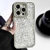 Glitter de Alta Gama con Pedrería Adecuado para Apple 17 Pro Max, Resina 15, Lujo Ligero 12, Nicho 13, Carcasa para Teléfono Trendy para Mujer 16