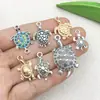 Acessórios de Joias de Liga DIY Tartaruga Marinha Pequeno Pingente Pulseira Colar Decoração de Presente Material Pingente