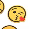 Calcomanías de tela con expresión de Emoji bordado, accesorios para ropa, calcomanías decorativas, parche divertido, insignia redonda linda con carita sonriente