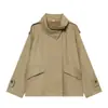 Ins Ropa de mujer al por mayor estilo europeo y americano Otoño 2026 parka holgada retro con solapa chaqueta de trabajo 37085855