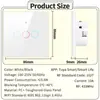 Interruptor inteligente de graffiti Wifi RF433 calibre europeo unipolar neutro universal Bluetooth temporizador panel de interruptor táctil tipo 86