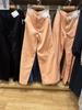 Otoño e Invierno Nuevo Simple Diseño de Mujer Cooperación Pana Holgado Pierna Ancha Pantalones de Pierna Ancha 461105