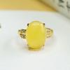 Anillo de Ámbar Natural Aiyu Anillo de Cera de Abeja Joyería de Estilo Étnico Fábrica Venta al por Mayor y Entrega S3120409