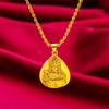 Collar Mazu de oro de arena de Vietnam gota de agua onda de agua Colgante de gota Mazu de oro de arena de Vietnam para mujer
