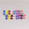 Uña de lengua con recubrimiento acrílico, decoración de lengua con cuentas de mina, acero inoxidable, cuerpo de uña de lengua AB, joyería para piercing, fábrica directa, venta al por mayor
