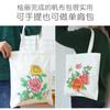 Bolsa de Lona LOGO Ponto em Branco Ombro Compras Bolsa de Algodão para Publicidade Presente de Mão Grafite Bolsa de Lona