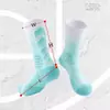 Nuevos Calcetines Elite de Cancha de Caña Alta con Degradado, Calcetines de Fútbol Transpirables, Calcetines Deportivos Prácticos Integrales para Competición, Calcetines Profesionales de Baloncesto