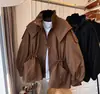 Gabardina Nueva Estilo Primavera y Otoño 2026 para Mujer, Chaqueta de Trabajo, Gabardina Estilo Británico Petite, Ropa de Moda Tallas Grandes para Mujer