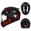 Casco de Motocicleta Certificado Nuevo Estándar Nacional para Hombres Tendencia Nacional Bluetooth Cálido de Cara Completa Cuatro Estaciones Celebridad de Internet Cuernos Personalizados