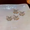 Presilha de Orelha Borboleta com Diamante Super Fada para Mulheres, Luxo Acessível, Brincos de Alta Qualidade, Presilha para Cartilagem da Orelha Sem Furo, Brincos Simples, Doces e Modernos