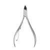 Ponta de fábrica alicate de bico de aço inoxidável alicate de unha para remover cutícula tesoura alicate de pedicure garfo duplo e simples ferramentas de beleza com farpas