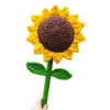 Transfronterizo de un solo paso campeonato inauguración festival escolar escolar regalos hechos a mano producto terminado ganchillo hilo de hielo girasol gigante rosa
