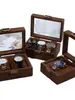 Caja para Relojes Caja de Exhibición Caja de Almacenamiento para Relojes Colección de Joyería de Pulsera Exhibición Resistente al Polvo Múltiples Compartimentos Caja de Relojes Retro con Tapa