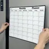 Adesivos magnéticos para geladeira de venda quente transfronteiriços, conjunto de calendário semanal, acessórios para casa, adesivos magnéticos macios apagáveis para geladeira