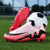 Chuteiras de Futebol Infantis Personalizadas Transfronteiriças para Meninos, Chuteiras de Futebol Juvenis para Estudantes, Chuteiras de Futebol com Travas Tf para Meninas, Chuteiras de Futebol com Travas Longas Ag